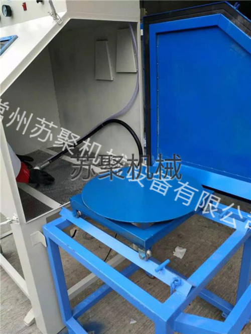 推車(chē)轉盤(pán)噴砂機