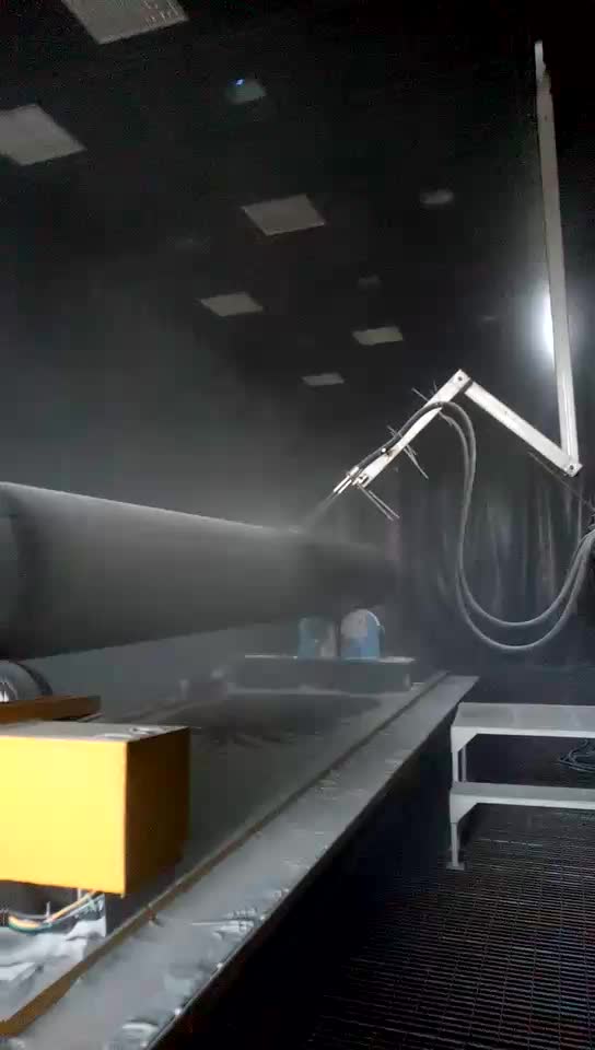 自動(dòng)輥道噴砂機工作視頻